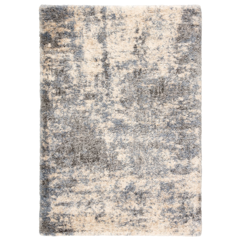 Williston Robbinsdale Abstract Gray/Blue Area Rug & Reviews Wayfair